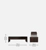 Acura Glass Coffee Table in Wenge Colour,