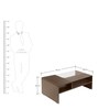 Acura Rectangular Coffee Table in Wenge Colour Acura Rectangular Coffee Table in Wenge Colour