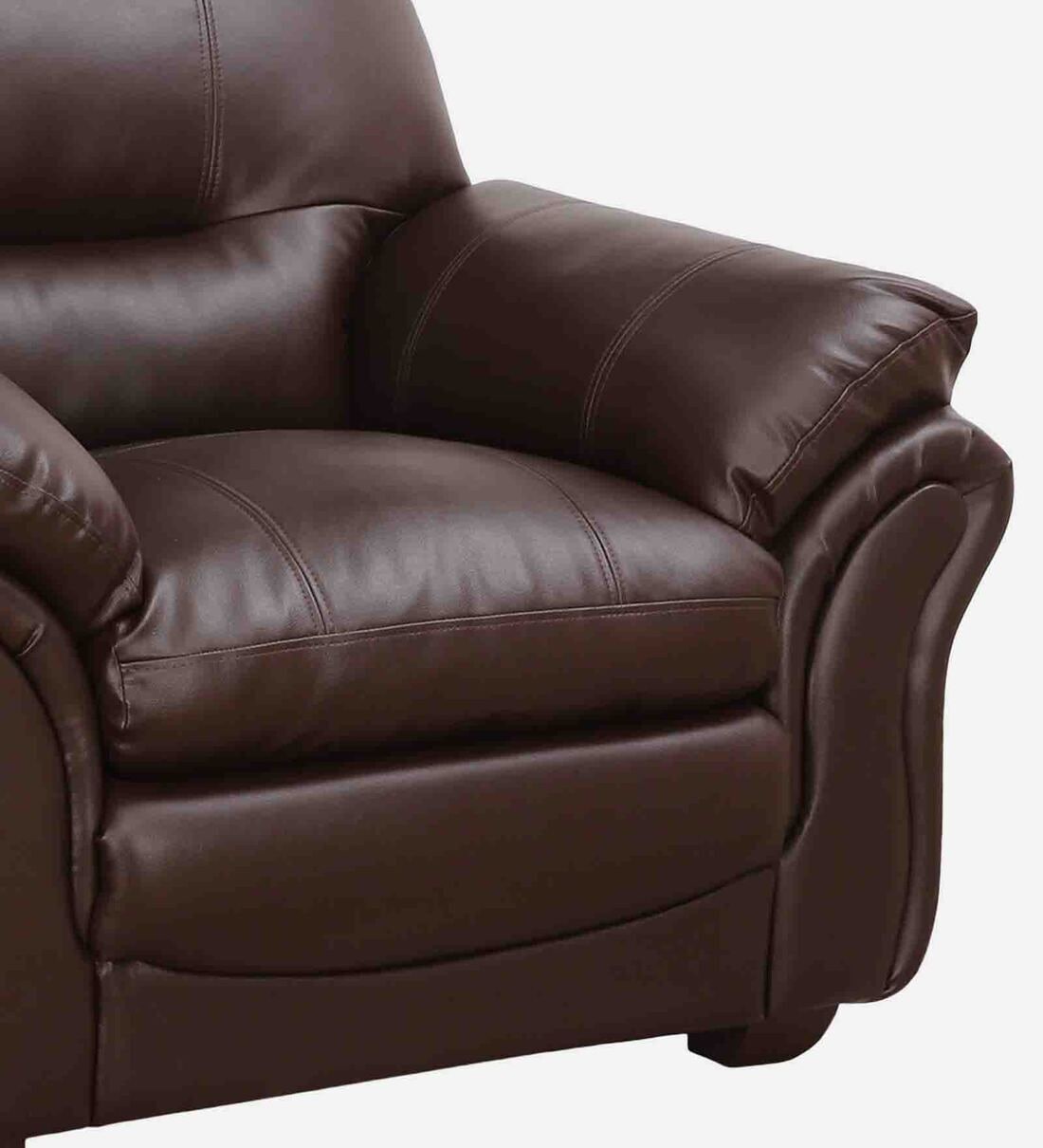 Buy Adalia Leatherette 1 Seater Sofa In Brown Colour By Casacraft Online Contemporary 1 Seater 3731