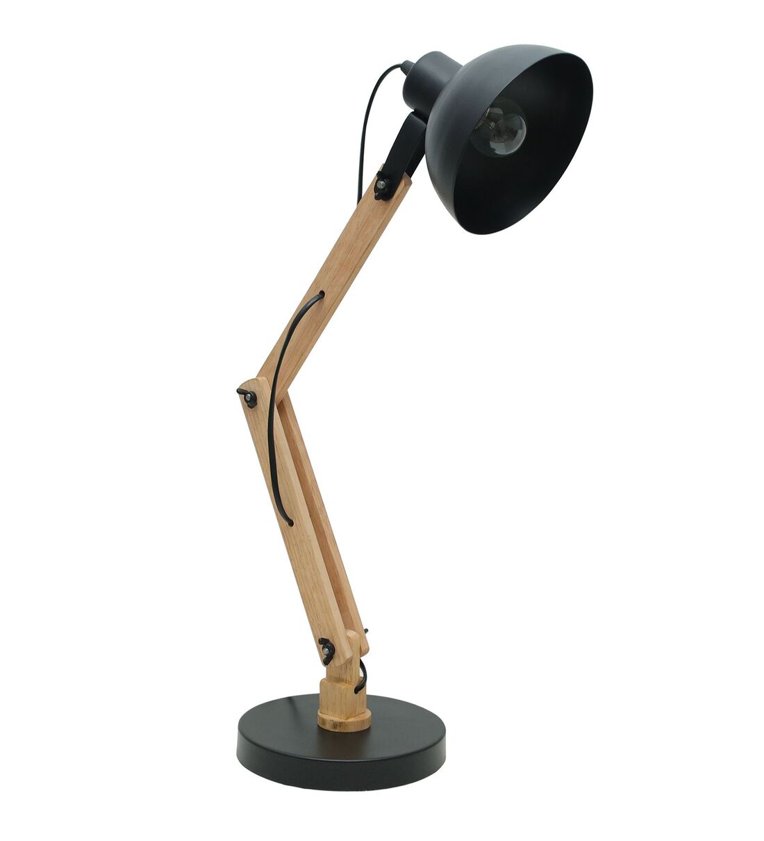 Buy Adjustable Architect Swing Arm Black Colour Metal Desk Study