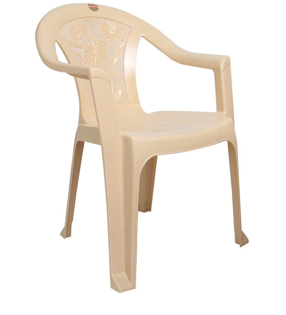 Buy Admire (Set of 4) Plastic Chair in Beige Colour by Cello Online