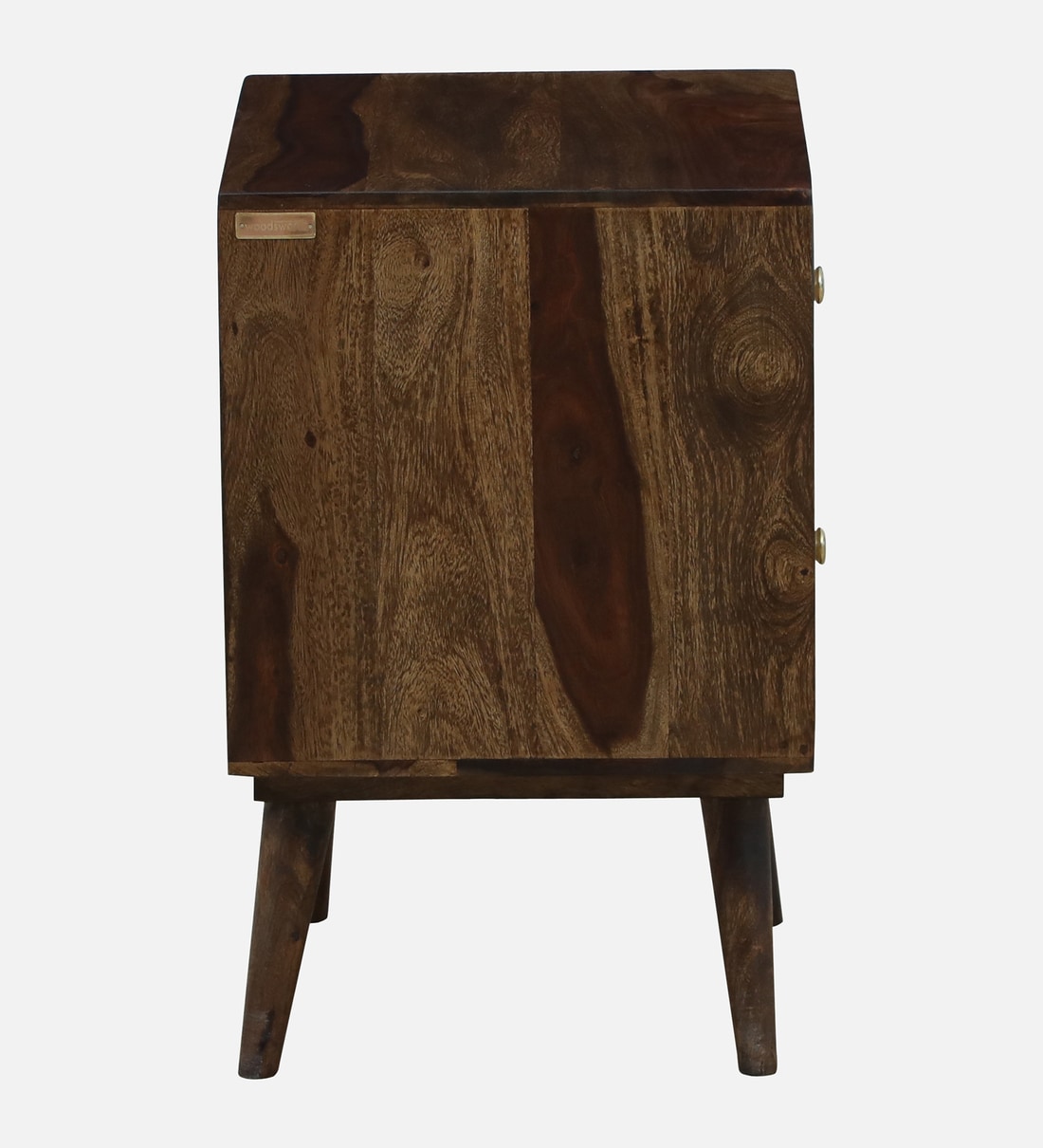 Buy Sencillo Sheesham Wood Lhs Bedside Table In Provincial Teak