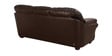Adalia Leatherette 3 Seater Sofa In Brown Colour