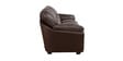 Adalia Leatherette 3 Seater Sofa In Brown Colour