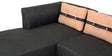 Iowa RHS 3 Seater Sofa with Lounger in Steel Grey Colour