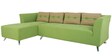 Iowa RHS 3 Seater Sofa with Lounger in Pear Green Colour