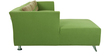 Iowa RHS 3 Seater Sofa with Lounger in Pear Green Colour