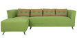 Iowa RHS 3 Seater Sofa with Lounger in Pear Green Colour