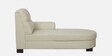 Agropoli Leatherette LHS Sectional Sofa (2 + Lounger) In Light Cream Colour