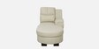 Agropoli Leatherette LHS Sectional Sofa (2 + Lounger) In Light Cream Colour