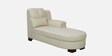 Agropoli Leatherette LHS Sectional Sofa (2 + Lounger) In Light Cream Colour