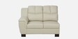 Agropoli Leatherette LHS Sectional Sofa (2 + Lounger) In Light Cream Colour