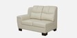 Agropoli Leatherette LHS Sectional Sofa (2 + Lounger) In Light Cream Colour