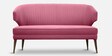 Adrian 2 Seater Sofa in Pink Colour