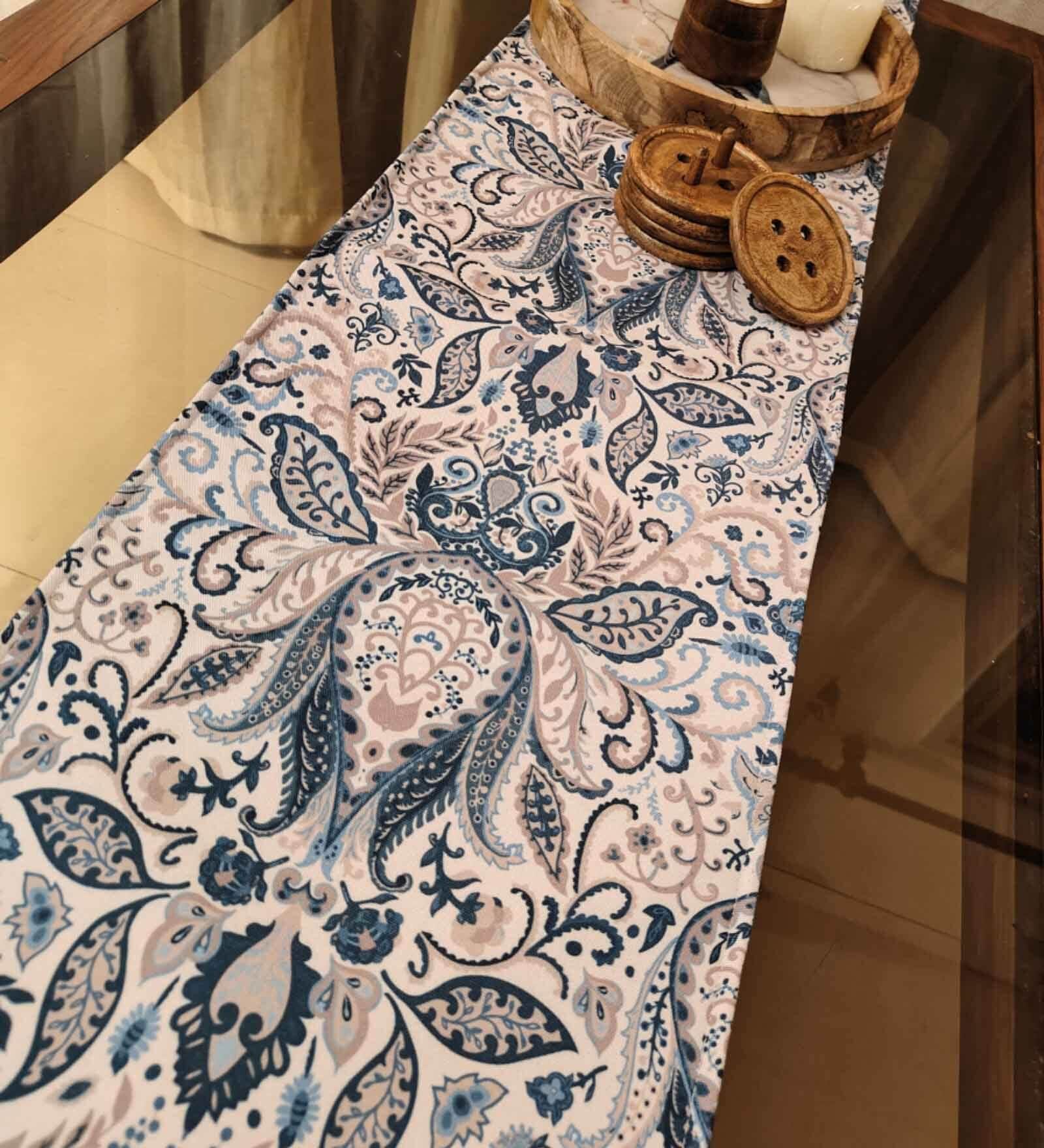 Add a touch of elegance with our Traditional Blue and Purple Table Runner, available in 12 72 inches.