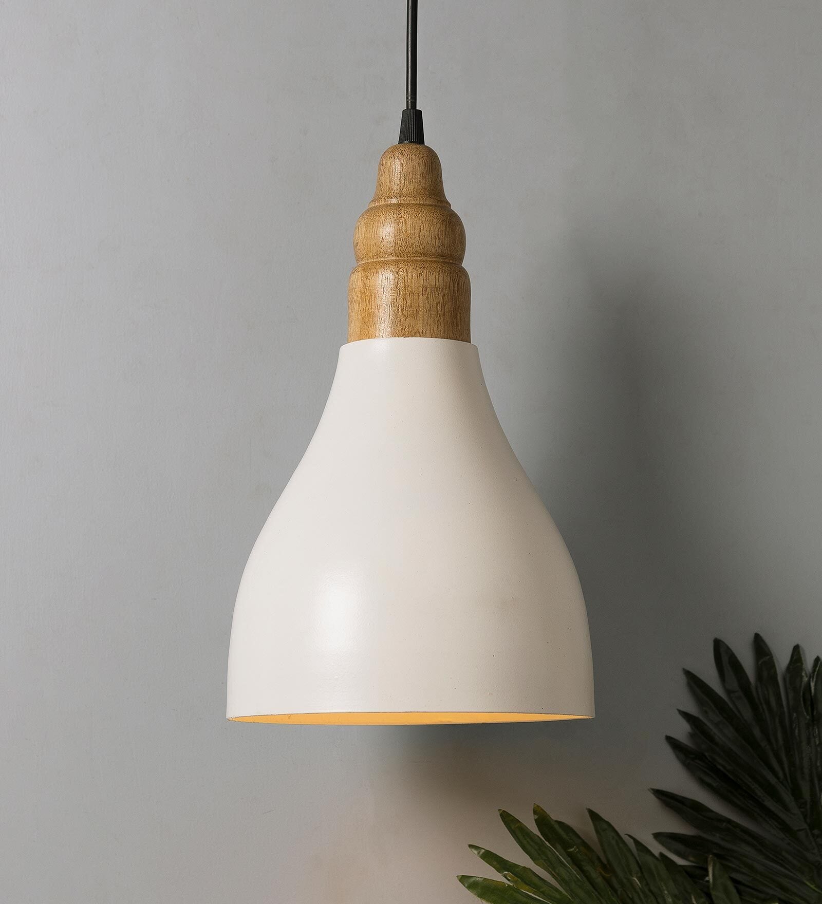 Adelle White Metal Hanging Light
