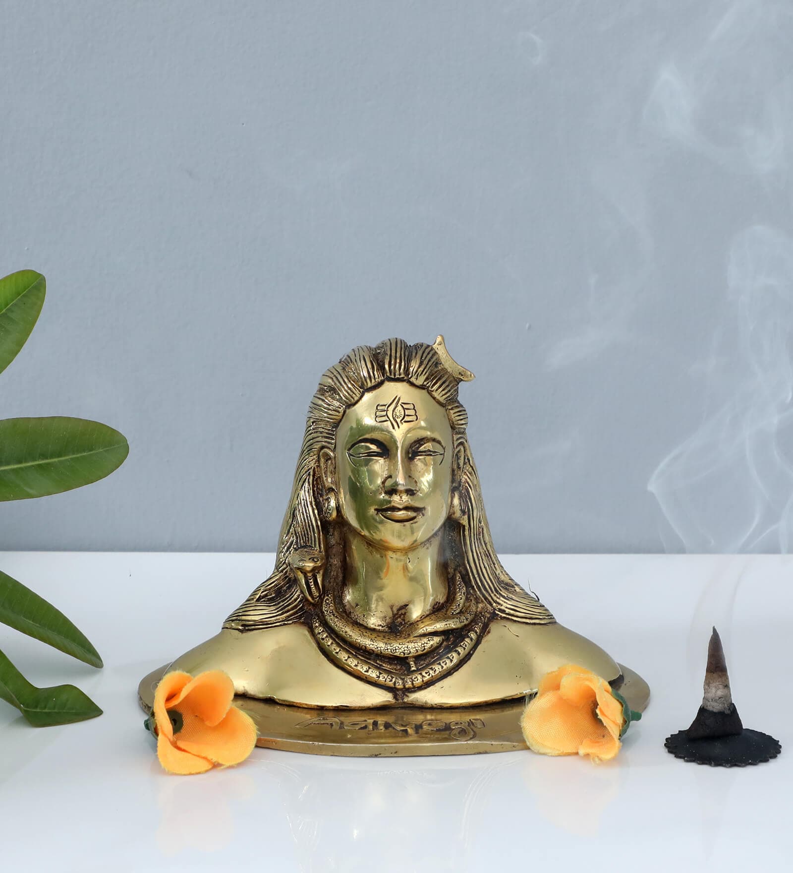 Adhiyogi Gold Brass Idols