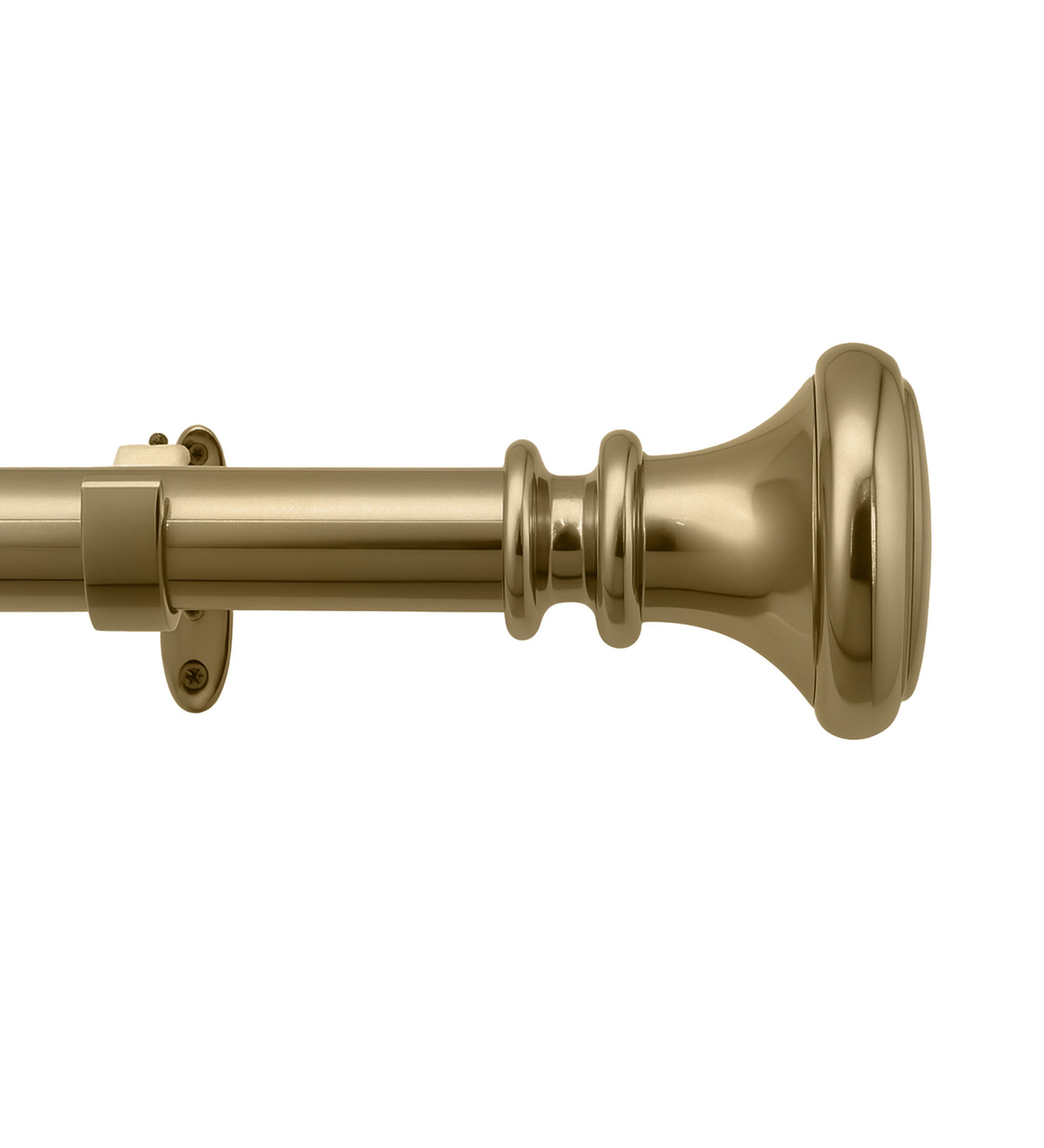 Soft Gold Adjustable Curtain Rod 44 to 120 Inch (Pack of 1)