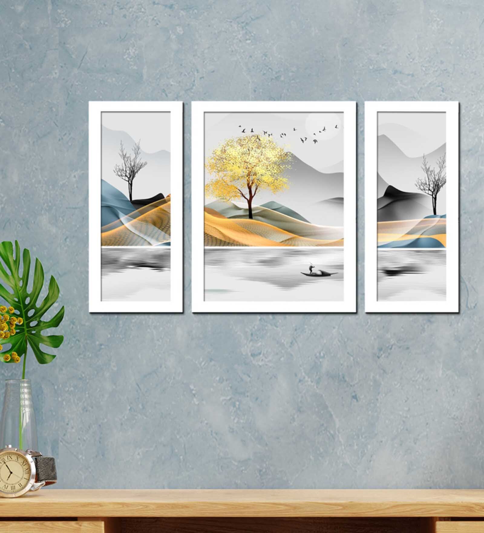 Admiring Nature MDF Art Panels Set of 3