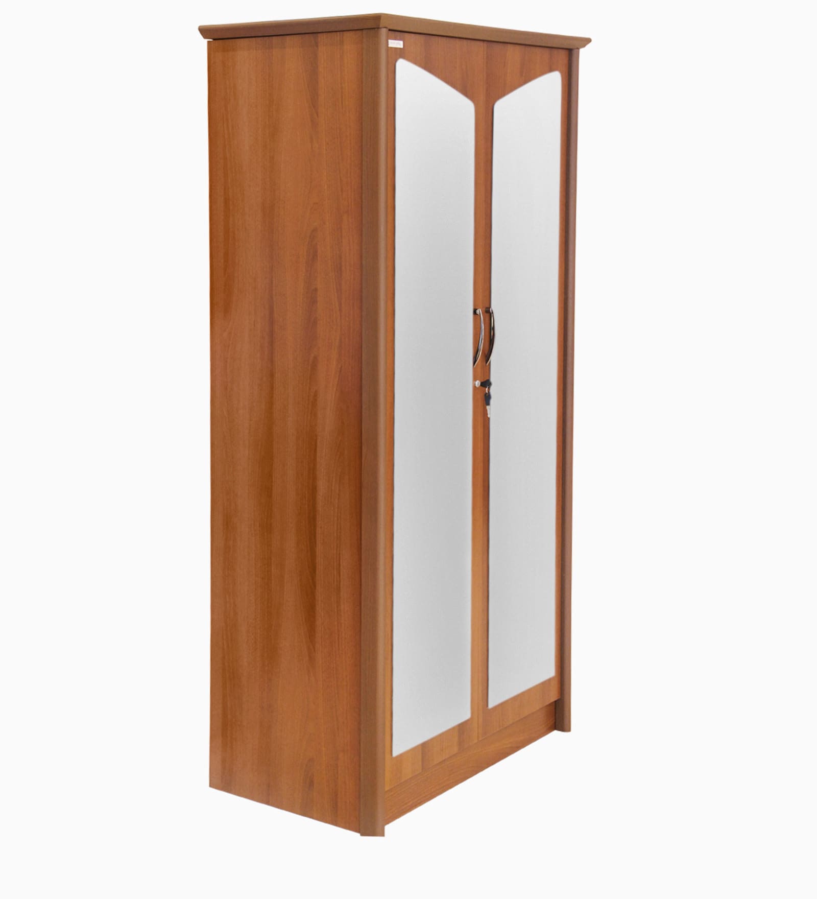 Adriana Two Door Wardrobe in Brown Colour