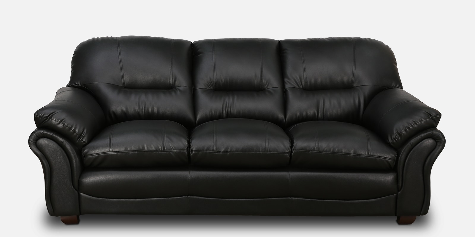 Buy Adalia Leatherette 3 Seater Sofa In Black at 5 OFF by Casacraft