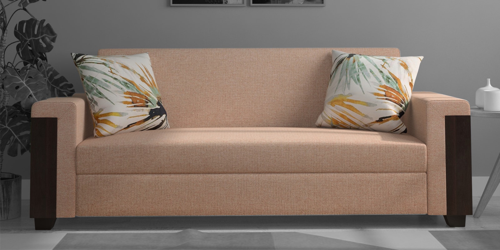 Adelle 3 Seater Sofa in Beige Colour