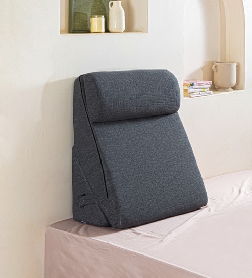 Adjustable 24x12 Inch Memory Foam Bed Wedge with Headrest Wedge