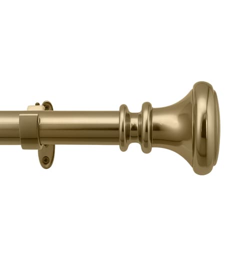 Soft Gold Adjustable Curtain Rod 44 to 120 Inch (Pack of 1)