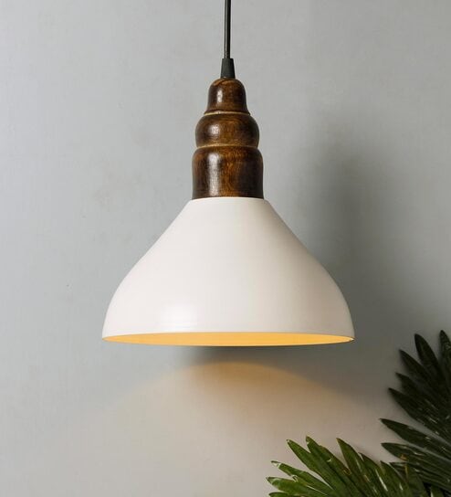 Adrial White Metal Hanging Light