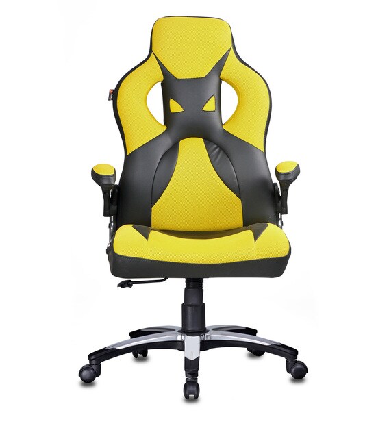 Buy Elegant Gaming Chair In Yellow Colour by Adiko Systems Online