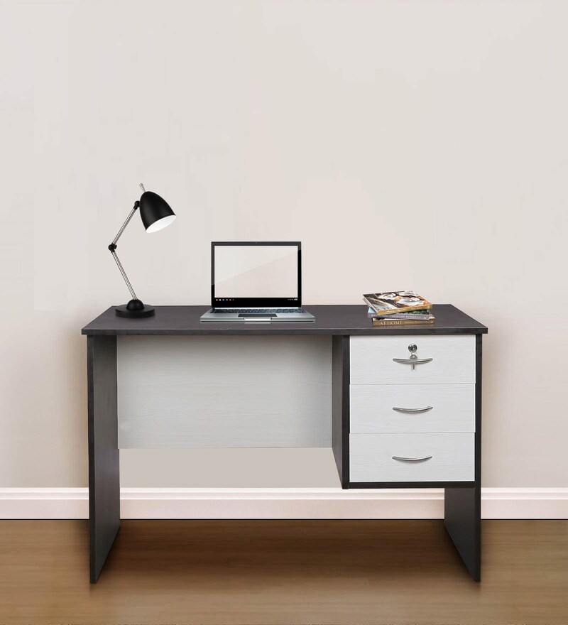 Buy Admire Nano Dual Tone Study Table With Three Drawers By Pine