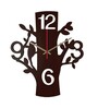 Ada Engineered Wood Brown Wall Clock