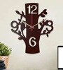 Ada Engineered Wood Brown Wall Clock