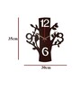 Ada Engineered Wood Brown Wall Clock