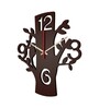 Ada Engineered Wood Brown Wall Clock