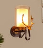 Pixee Gold and Brown Metal and Glass Wall Sconces