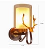 Pixee Gold and Brown Metal and Glass Wall Sconces