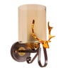 Pixee Gold and Brown Metal and Glass Wall Sconces