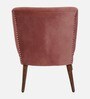 Adalira Velvet Slipper Chair In Blush Colour