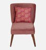 Adalira Velvet Slipper Chair In Blush Colour