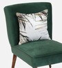 Adalira Velvet Slipper Chair In Green Colour