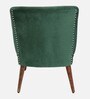 Adalira Velvet Slipper Chair In Green Colour