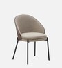 Adam Fabric Dining Chair In Beige Colour