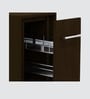 Adam 6 Seater Folding Table in Chiyoda Wenge Finish with Crockery unit & Storage