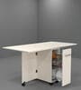 Adam 6 Seater Folding Table in Highland Pine Finish with Crockery unit & Storage