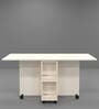 Adam 6 Seater Folding Table in Highland Pine Finish with Crockery unit & Storage