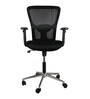 Adam Medium Back Ergonomic Chair in Black Colour