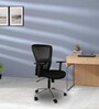 Adam Medium Back Ergonomic Chair in Black Colour