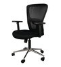 Adam Medium Back Ergonomic Chair in Black Colour