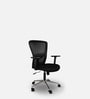Adam Medium Back Ergonomic Chair in Black Colour
